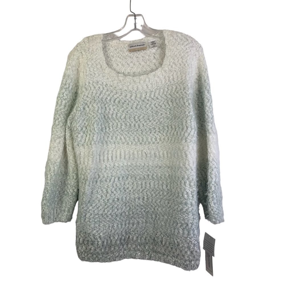 Alfred Dunner Women's Dove Blue Sweater